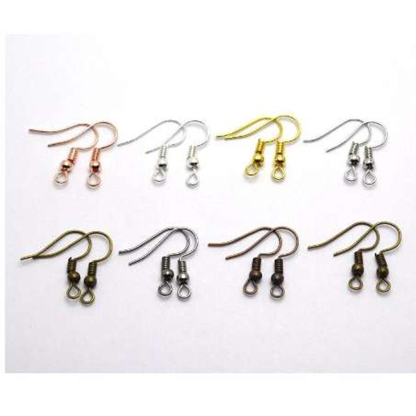 

100pcs 20x17mm earrings hooks ear wire earring fittings iron hook jewelry diy jewelry making accessories, Blue;slivery