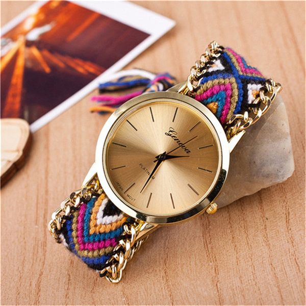 

geneva women elegance leather analog quartz wrist watch pulseira women watches montre femme lady watch w012, Slivery;brown