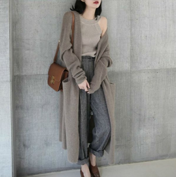 super long cardigan