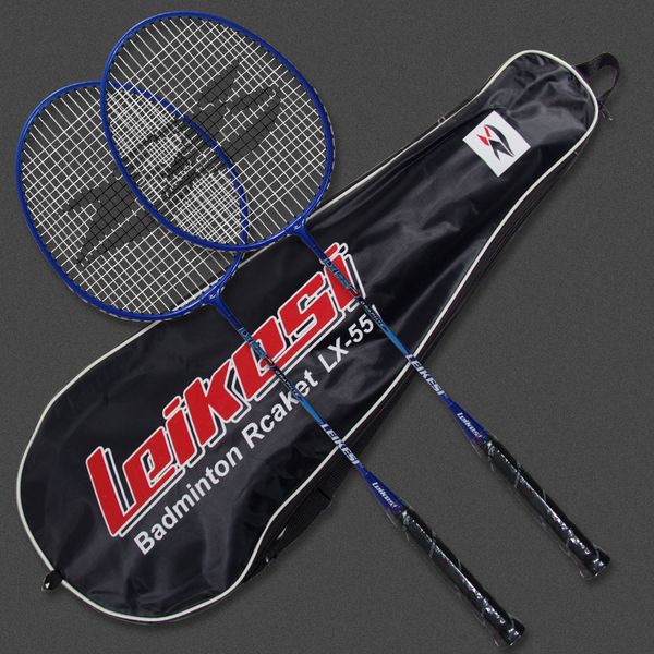 

ferroalloy handle 2pcs badminton racket good handle professional racquet universal gym