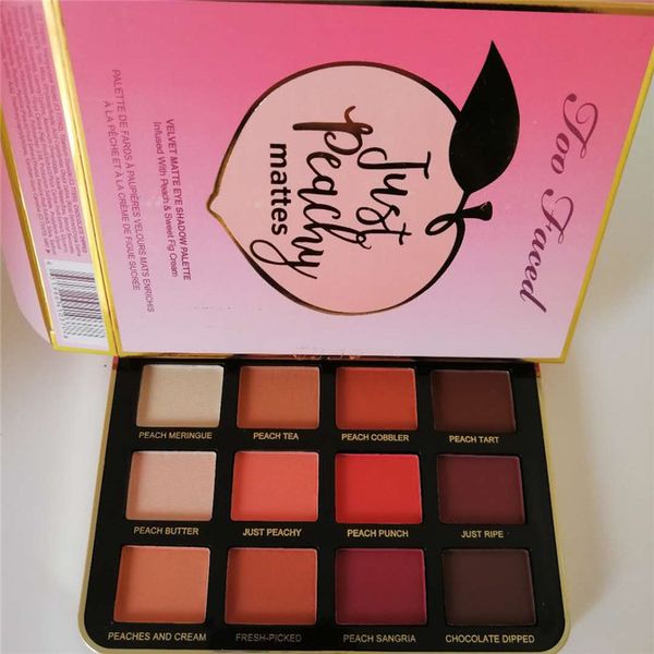 

too faced makeup palettes Just Peachy Matte Eye Shadow Collection Edition Palette 12 Colors mattes eyeshadow palette makeup set