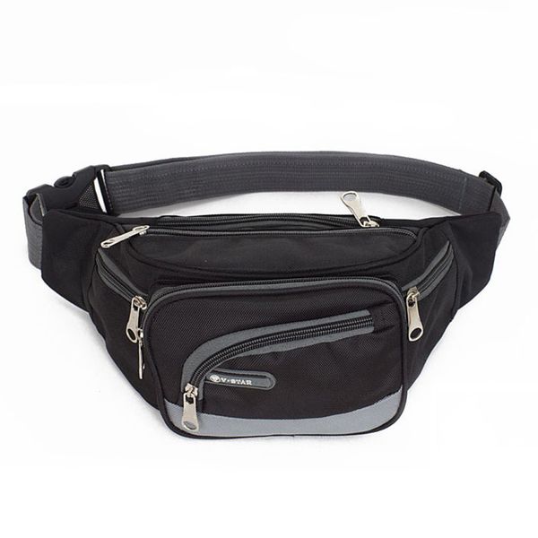 

drop shipping waist bag nylon fanny pack for men casual travel waist pack portable bag men messenger bags