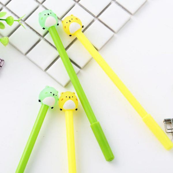 

30 pcs creative stationery cartoon mouse neutral pen gel student office supplies 0.5mm black kawaii school supplies caneta stylo