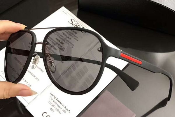 

sps 52s classic pilot sunglasses matte black/grey len sonnenbrille gafas de sol designer sunglasses for men vintage glasses men new with box, White;black