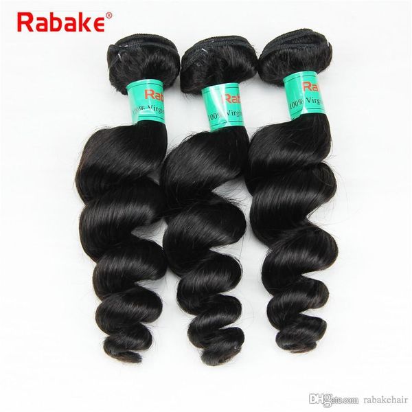 Rabake 8 28 Inch 3 4 Bundles Loose Wave Raw Indian Hair Full Head