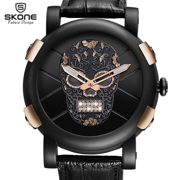 skone skeleton watch