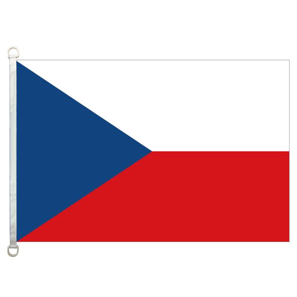 

хороший флаг]чешская республика флаги баннер 3x5ft-90x150cm 100% полиэстер флаги стран, 110gsm деформация трикотажные ткани открытый флаг