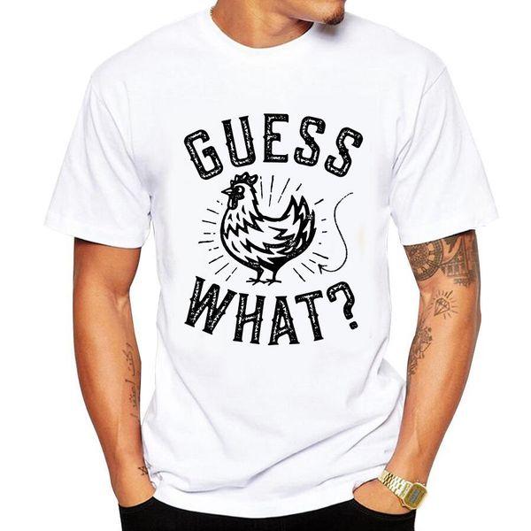 

men's t-shirts 2018guess what chicken butt printed funny t shirt men summer o-neck casual short sleeve cool comfortable tshirt, White;black