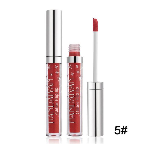 

handaiyan non-stick cup lip gloss diamond shine metallic lipstick long lasting liquid glitter non-stick cup lip gloss 7 colors