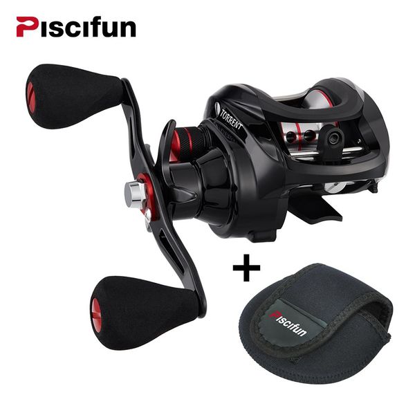 

torrent baitcasting reel with cover bag 81kg carbon drag 711 gear ratio saltwater freshwater baitcaster fishing reel