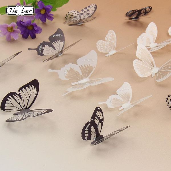 18pcs 3D Butterfly Decor Colorful Wall Stickers Decals Crystal Hot Sale New R