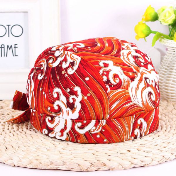 

2018 new cotton solid color wave print baby hat fashion twill pirate hat anti-tie double children unisex