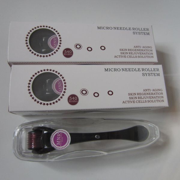 

drop ship mnr540 medical stainless steel needles derma roller, dermatology therapy micro needle mezo roller