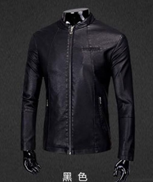 

men fall european american fashion boutique trend thermal personality of the korean version of youth stand collar fur coat m-3xl, Black