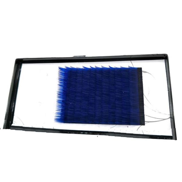

c d curl 0.1mm 10/12mm false lashes royal blue color eyelash individual colored lashes faux volume eyelash extensions