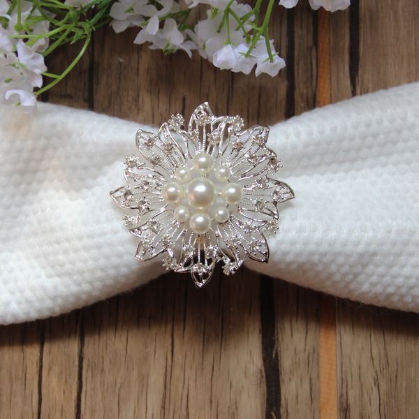 

wholesale 20pcs/lot rhinestone napkin ring serviette holder wedding decoration party favor lsnr008