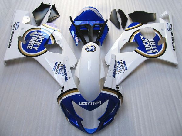 

7 gifts faring kit for suzuki gsxr600 gsxr750 04 05 k4 aftermarket gsx-r600/750 2004 2005 black white fairings set vi81