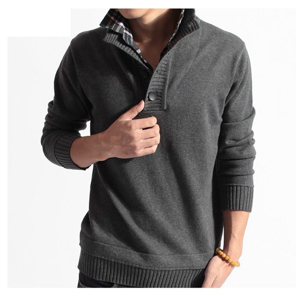 

2016 autumn winter male new sweater men casual thick cotton knitted men's coats asian tag fashion sweater mz046, White;black