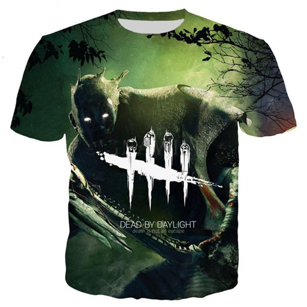 

men/womens anime cartoon game dead by daylight 3d print t shirt plus size style outfit funny tees punku1128, White;black