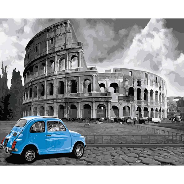 

artsailing diy pictures by numbers colosseum painting by numbers on canvas pictures-by-numbers poster np-241