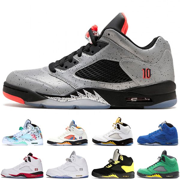

5 5s Wings International Flight Mens Basketball Shoes Red Blue Suede Countdown Pack Hornets White SUP men sports sneakers designer trainers
