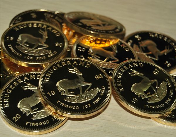 

1967-2016 south africa krugerrand coin 1oz plated 24k gold coin coin collection gift metal arts and crafts