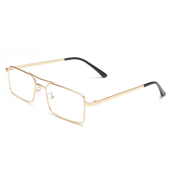 

new personality metal retro small square glasses frame male and female retro flat mirror full frame male optical glasses fml, Silver
