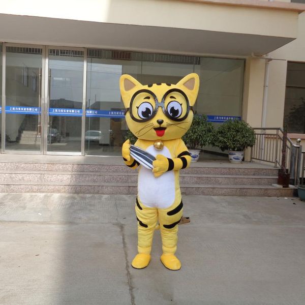 2018 Costumi di mascotte animale gatto adulto caldo di alta qualità costumi in maschera per la festa di buona qualità la spedizione gratuita può essere personalizzata