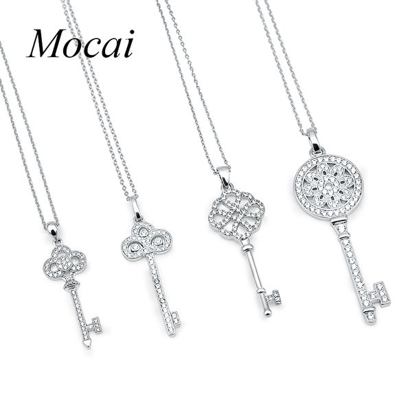 

fashion brand cz zirconia tiffan pendant necklace for women gold-color vintage sunflower key short chain jewelry for party zk35, Golden;silver
