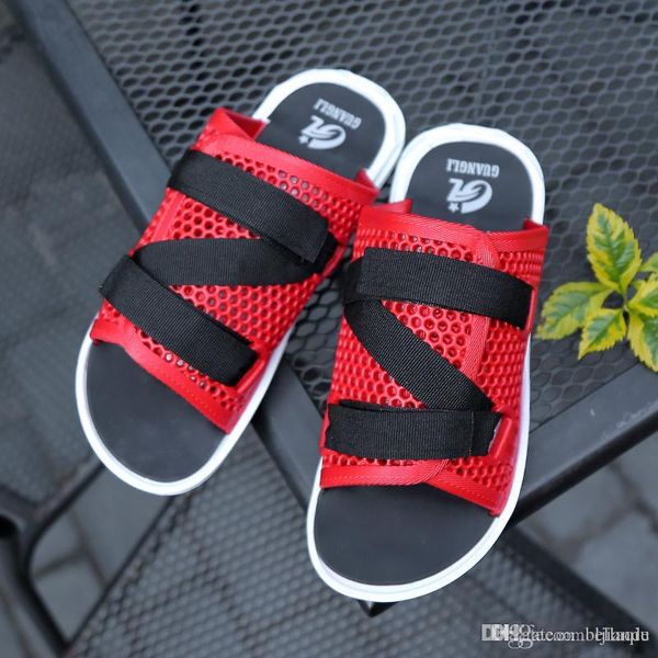 

2018 bird nest slippers designer sandals summer soft cork slides sandals slippers men flip flops casual beach shoes sandals size 37-44, Black