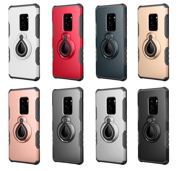 

2018 vivid colors for iphone 7 plus case business raindrop kickstand phone case for samsung mobile case pc+tpu cover coque