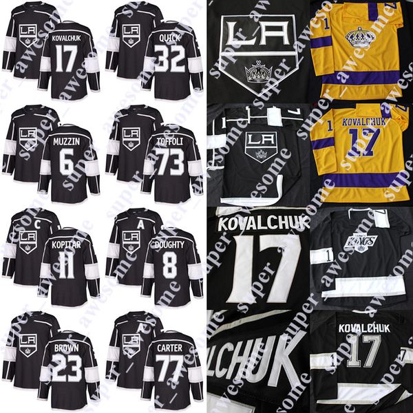 

Ilya Kovalchuk Los Angeles Hockey Jersey Alex Turcotte Anze Kopitar Dustin Brown Drew Doughty Jonathan Quick Jeff Carter Tyler Toffoli