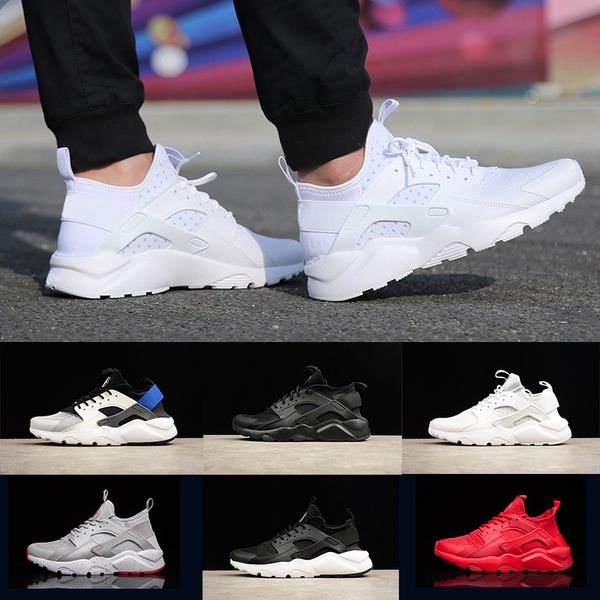 

Новый 2018 Air Huarache 4 IV кроссовки для мужчин женщин, легкий Huaraches кроссовки спортивные открытый Harache пешие прогулки дизайнер обуви