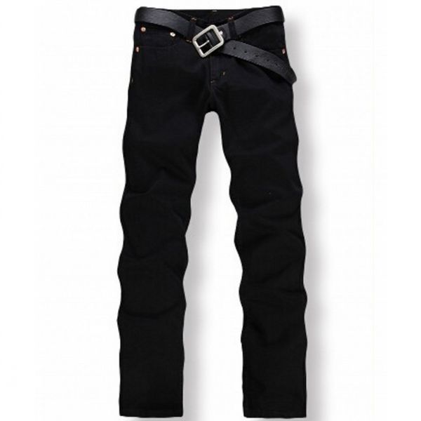 

средний четыре сезона мужские джинсы тонкие прямые брюки черный цвет марка хлопчатобумажные джинсы мужские мужские дизайнерские джинсы stone, Blue