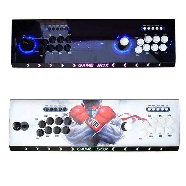 Pandora Box 6 Arcade Console 1300 в 1 Скопируйте джойстик Sanwa 8 кнопок светодиодного трубки 2 контроллер игрока Retro 3D Games Arcade