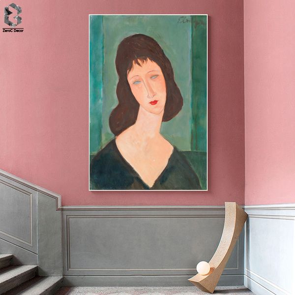 

amedeo modigliani of italy artist canvas art poster and print girl portrait wall painting picture for living room home decor