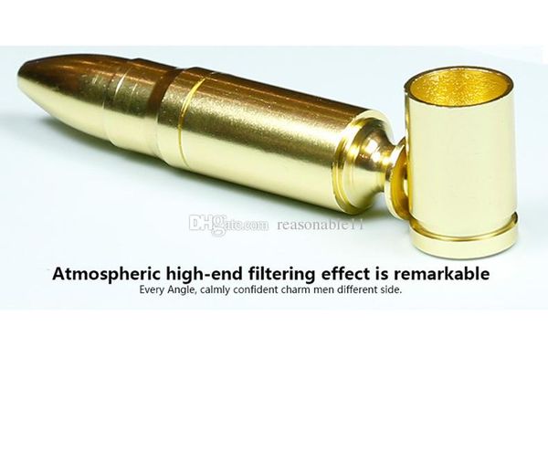 

78mm quality pipe metal shape filter pipe smoking product with bullet gift pipes export chioced creative orhkm