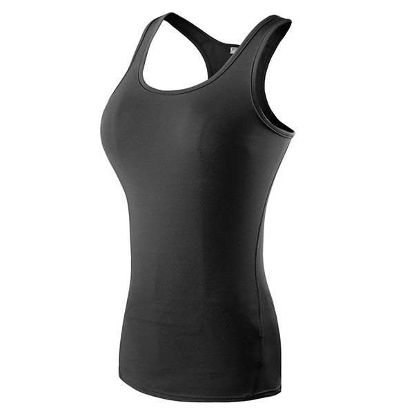 

anti-pilling quick dry workout gym running vest sports fitness yoga tank crop top, Black;blue