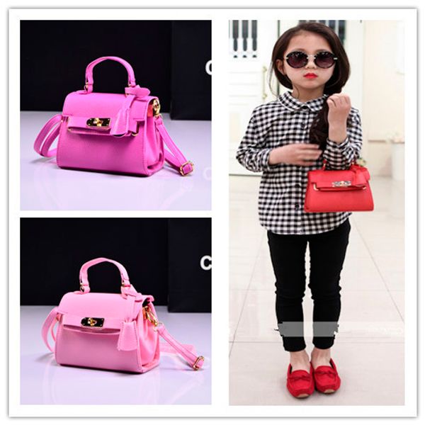 

2018 новый мода сумочка симпатичные дети кошелек дети мода марка кожи принцесса стороны crossbody сумка для девочек-девочек d18102906