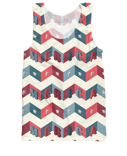 

merica stars tank new arrival 3d cool print graphic mens fit slim crewneck sleeveless undershirt shirts, White;black