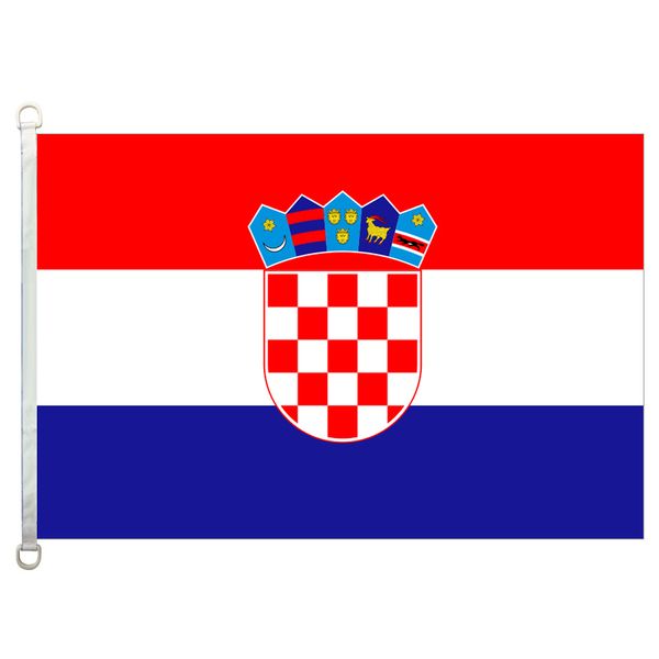 

good flag]croatia flags banner 3x5ft-90x150cm 100% polyester country flags, 110gsm warp knitted fabric outdoor flag