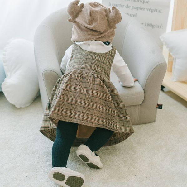 

plaid dress for baby casual a-line cotton baby clothes 1 years birthday party costumes toddler girls clothing kids infant dress, Red;yellow