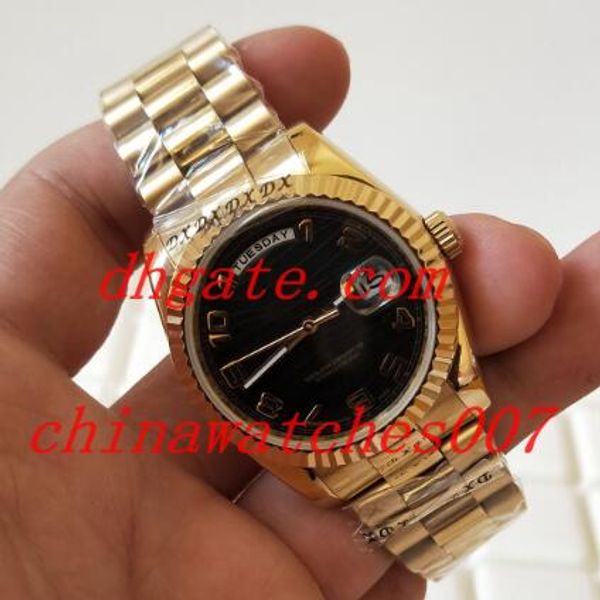 

2018 new style luxury 218238 36 mm asia 2813 stainless steel mechanical movement automatic wristwatch, Slivery;brown