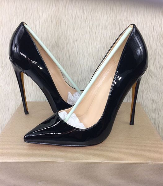 

europe, america, spring and summer, new yellow, lacquer, small, high heel shoes are 34 yards with 12cm sharp and shallow shoes.