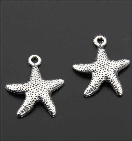 

8pcs tibetan silver marine starfish charms pendants for necklace bracelet jewelry making diy handmade a2702, Bronze;silver
