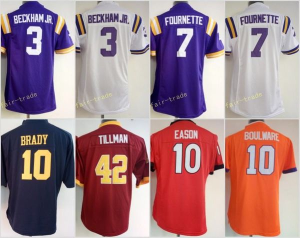 

Womens RED #42 Pat Tillman Clemson Tigers #10 Ben Boulware #10 Jacob Eason 3 Odell Beckham Jr 7 Leonard Fournette 10 Tom Brady College
