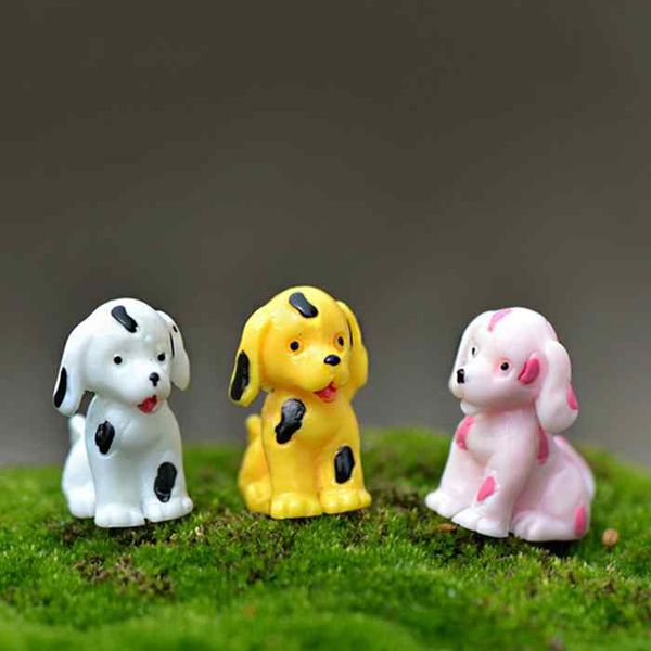 

mini cute colorful spotted dog diy material doll accessories bonsai handicraft moss terrarium micro landscape fairy garden deskzakka