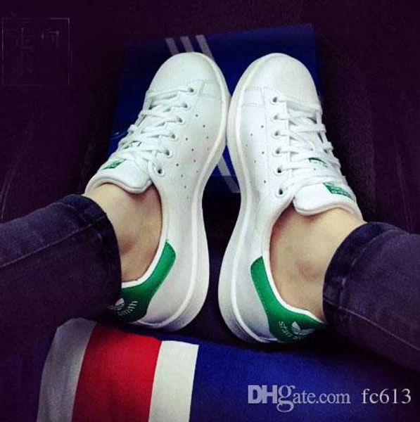 

shipping brand new stan shoes fashion smith sneakers casual leather men women sport shoes stan smith sneakers classic running shoes flats, Black