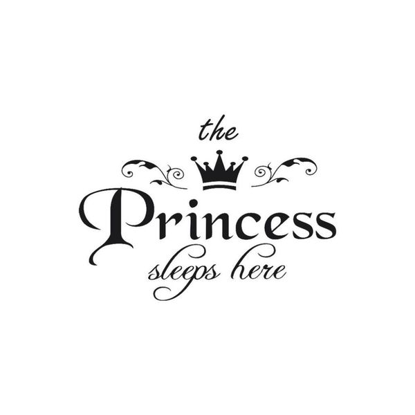 Vinyl Princess Wall Stickers Girls Room Decorative Wall Decal