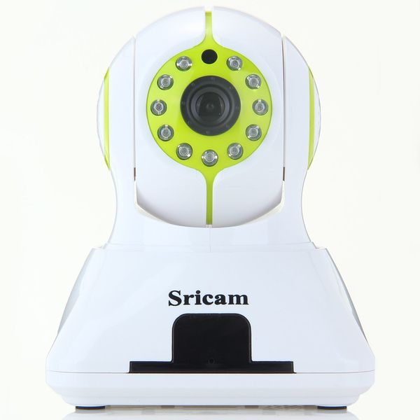 

sricam sp006 1mp h.264 wireless ip camera support tf card with pan-tilt alarm function - 100 - 240v
